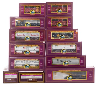 MTH Model Train O Scale Santa Fe Assortment