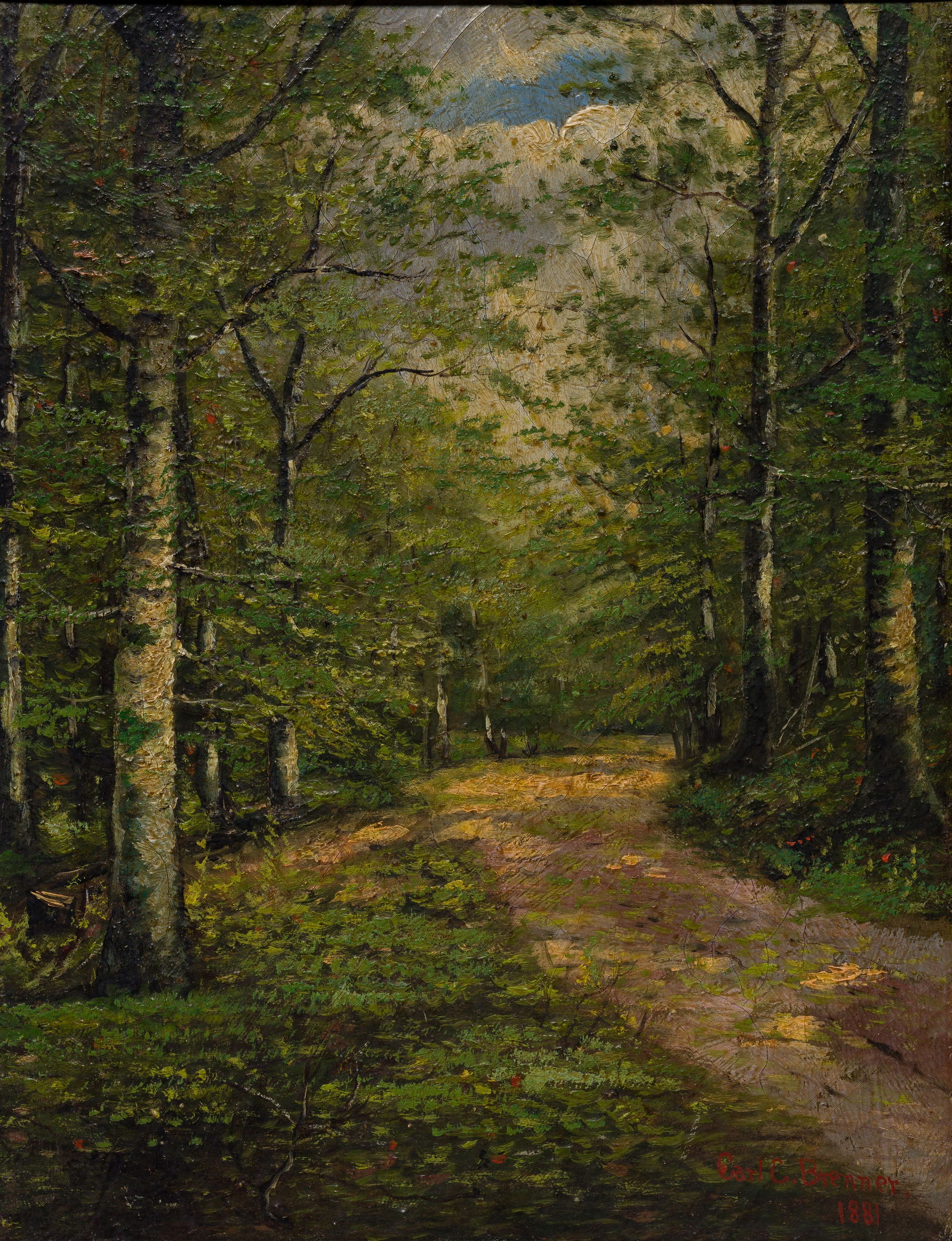 Carl Christian Brenner (American, 1838-1888) Oil on Canvas (1 of 4)