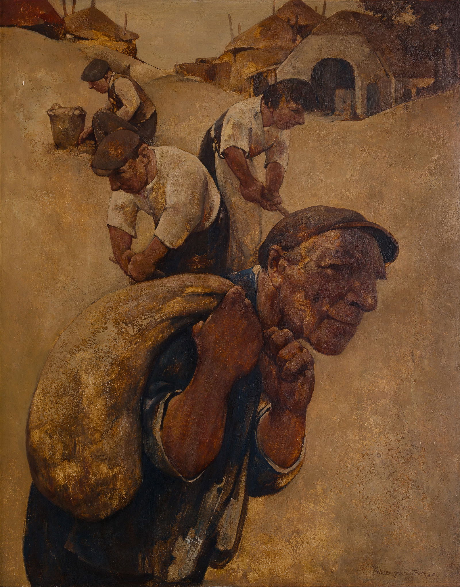 Willem van den Berg (Dutch, 1886-1970) Oil on Hardboard (1 of 3)