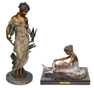 Cold Painted Bronze Sculptures