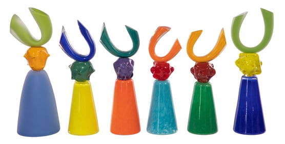 James Wilbat (American, 20th Century) Art Glass Assortment