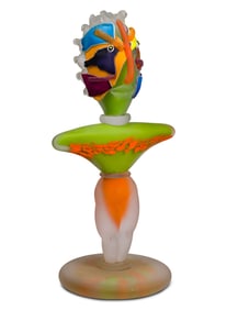 Attributed to James Wilbat Studios Art Glass Sculpture