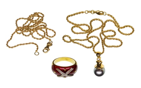 18k Yellow Gold Jewelry Assortment
