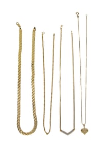 14k Yellow Gold Necklace Assortment