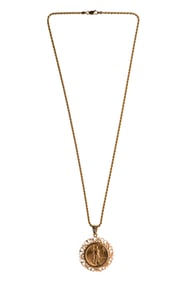 1986 $25 Gold Coin Pendant in 14k Bail on 14k Necklace