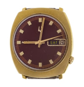 Bulova Accutron 14k Yellow Gold Case Wristwatch