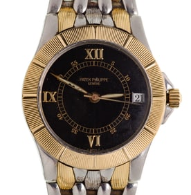 Patek Philippe Neptune 18k Yellow Gold and Stainless Steel Wristwatch