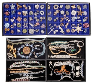 Rhinestone Costume Jewelry Assortment