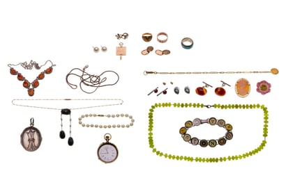 Gold, Silver and Costume Jewelry Assortment