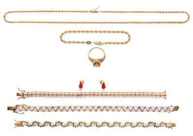 Gold and Gold-Filled Jewelry Assortment