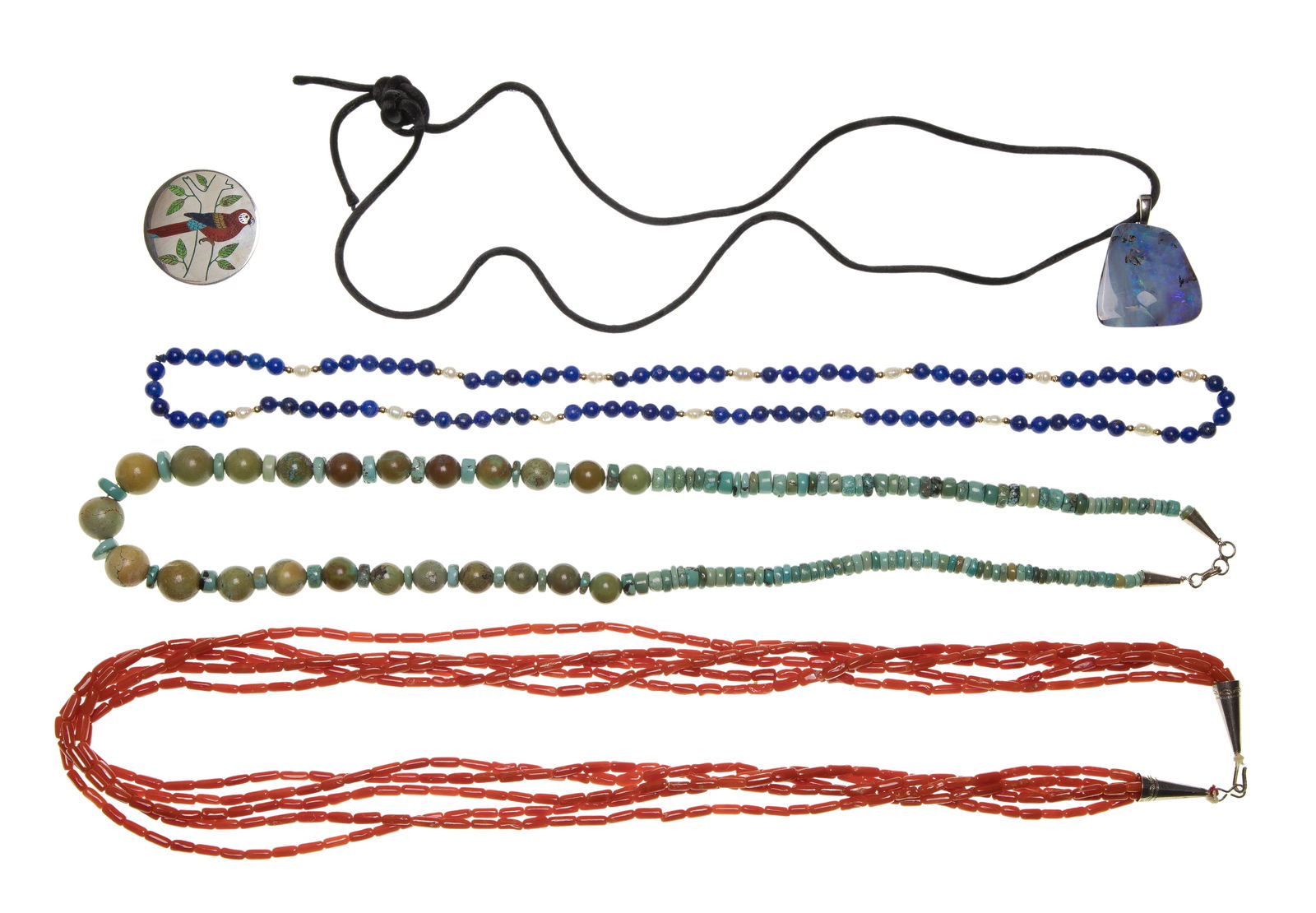 Native American Ruddell and Nancy Laconsello Sterling Silver Brooch (1 of 2)