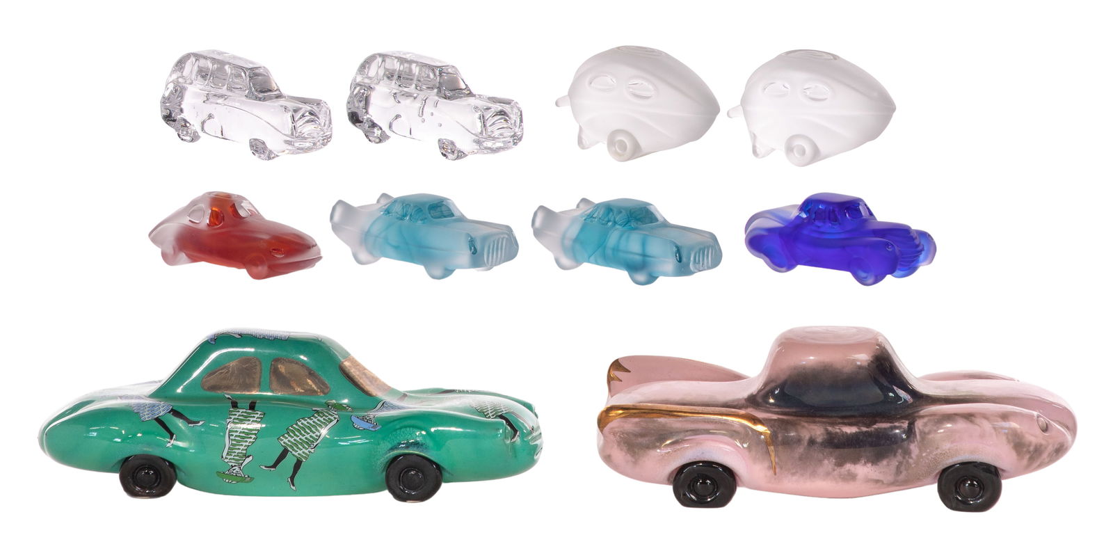 Olle Brozen for Kosta Boda Art Glass Vehicles: Olle Brozen for Kosta Boda Art Glass Vehicles (10) items in various shapes, sizes, colors and designs, all signed, some having original labels Property from: a Private Collector, Chicago (Edgewater),