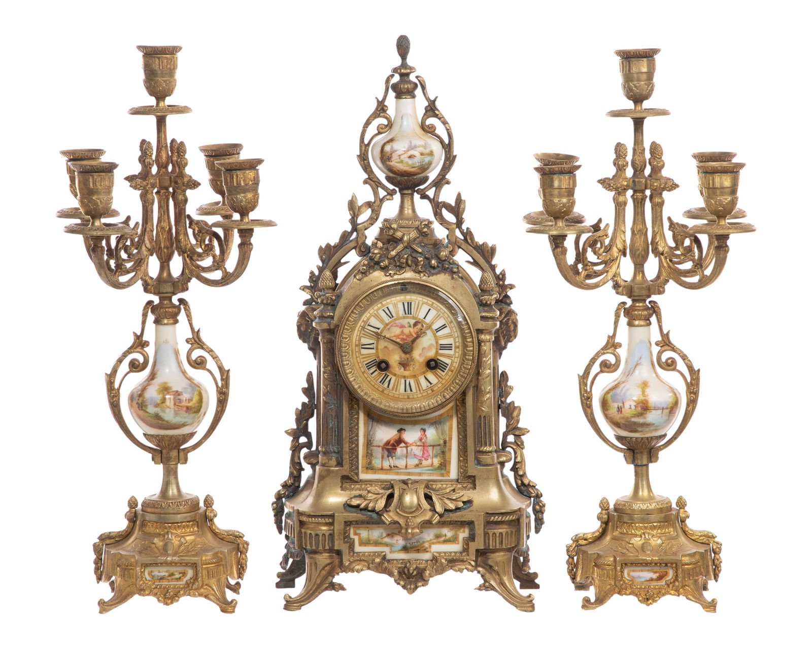 Mantel Clock and Garniture Assortment (1 of 2)