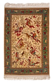 Turkish Ipek Hereke Silk Rug