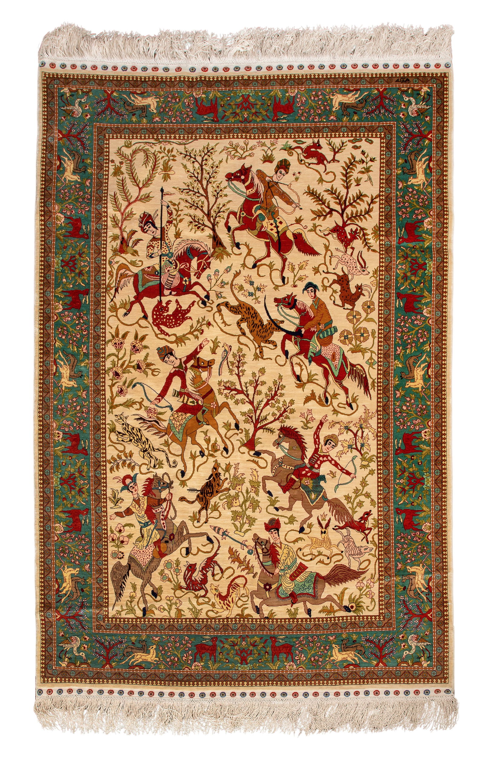 Turkish Ipek Hereke Silk Rug (1 of 6)