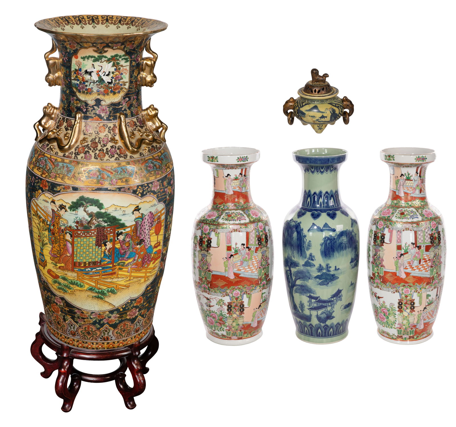 Asian Porcelain Vase Assortment (1 of 2)