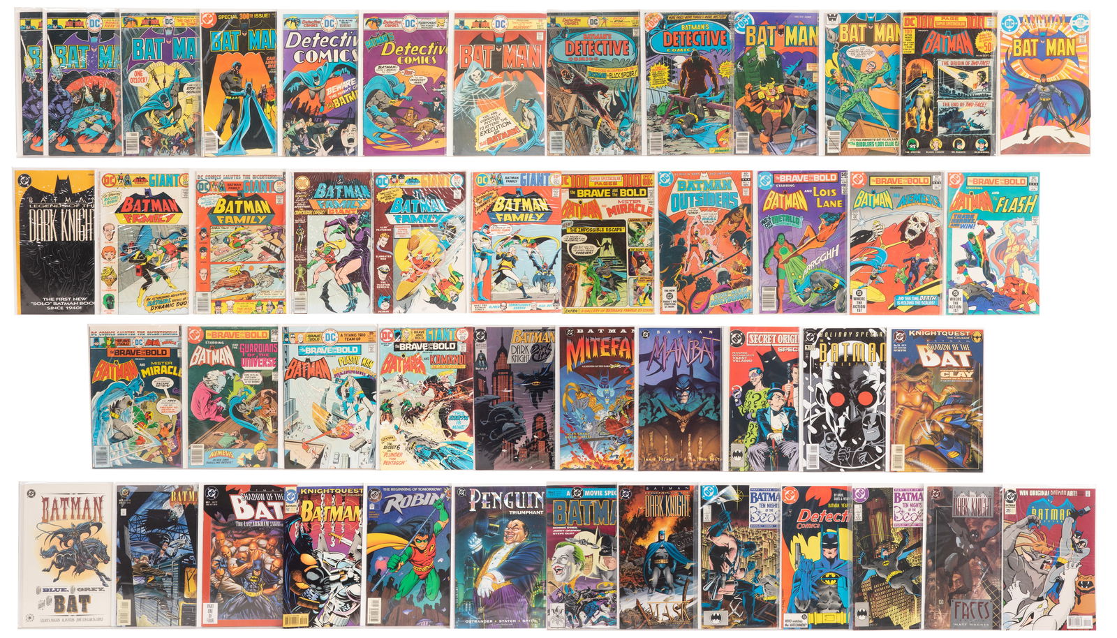 DC Bronze, Copper and Modern Age Batman Comic Book Assortment (1 of 2)