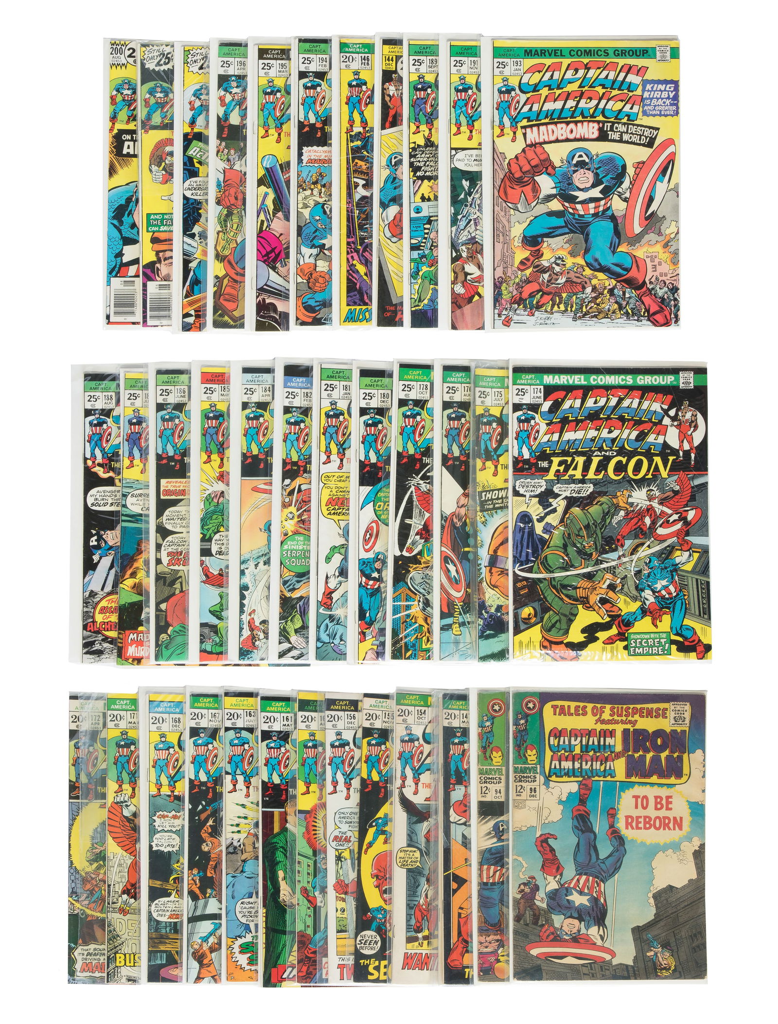 Marvel Bronze, Copper and Modern Age Captain America Comic Book Assortment (1 of 2)