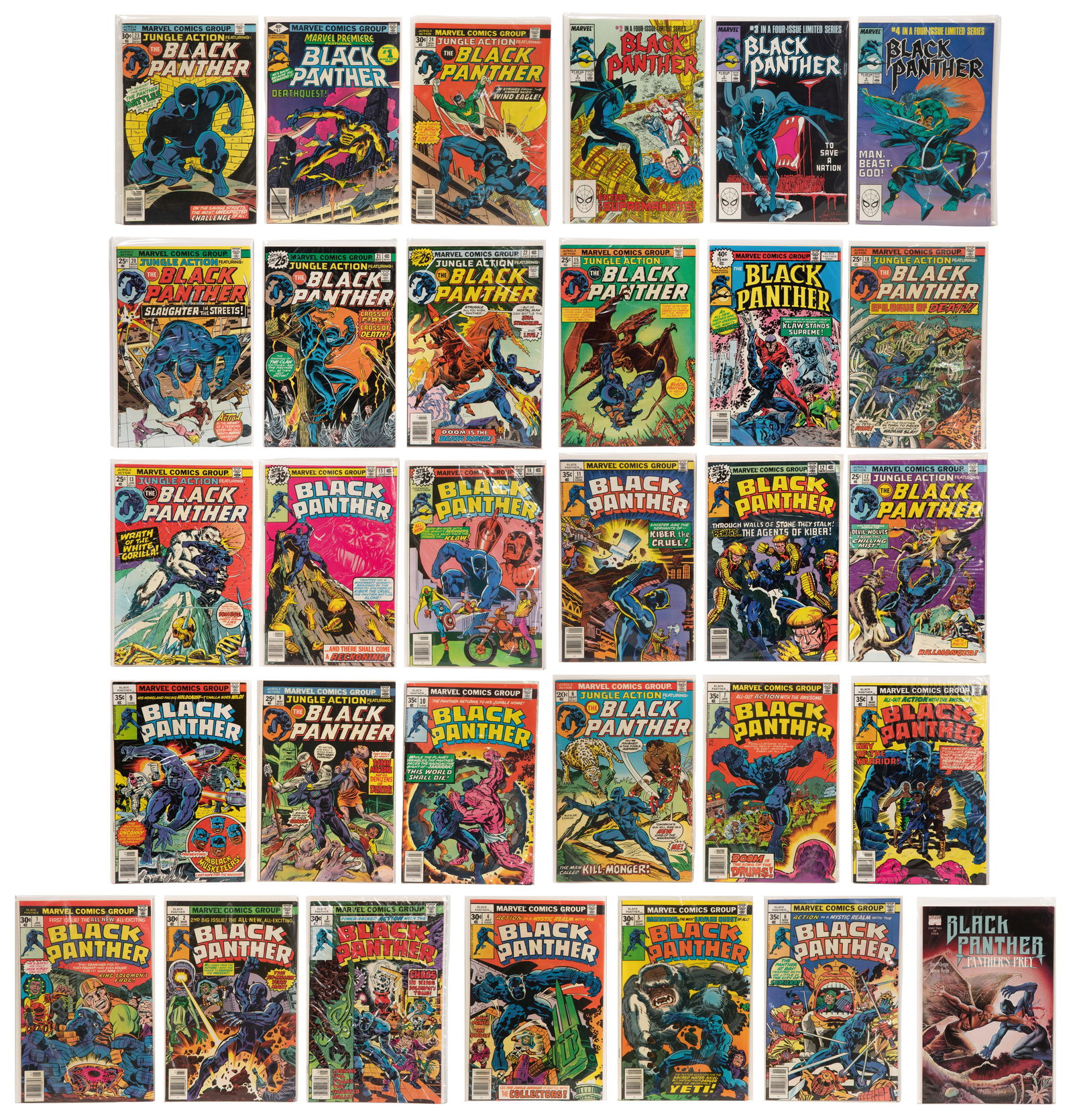 Marvel Bronze, Copper and Modern Age Black Panther Comic Book Collection (1 of 1)