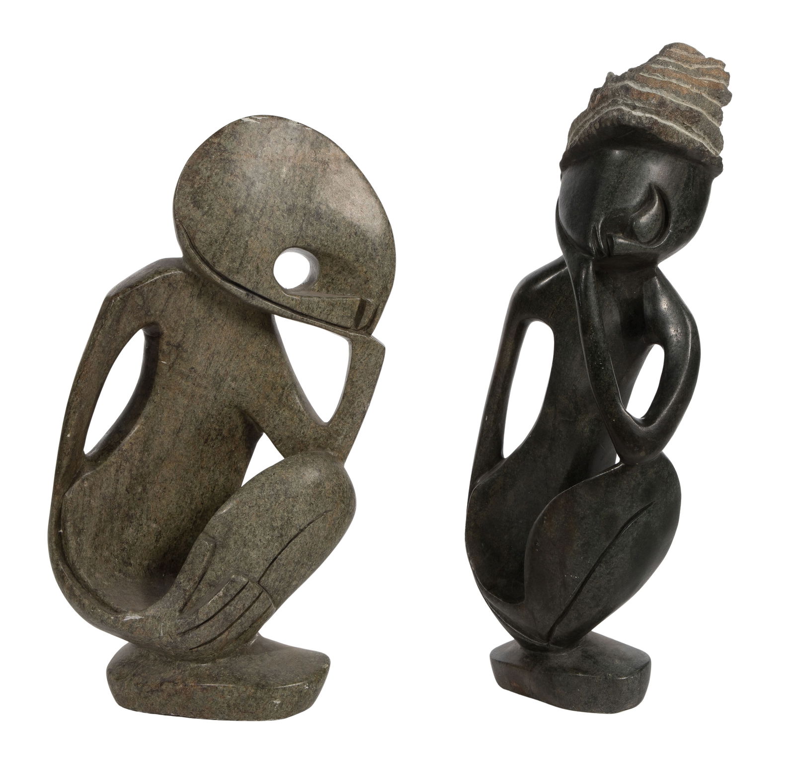 African Carved Stone Sculptures (1 of 2)