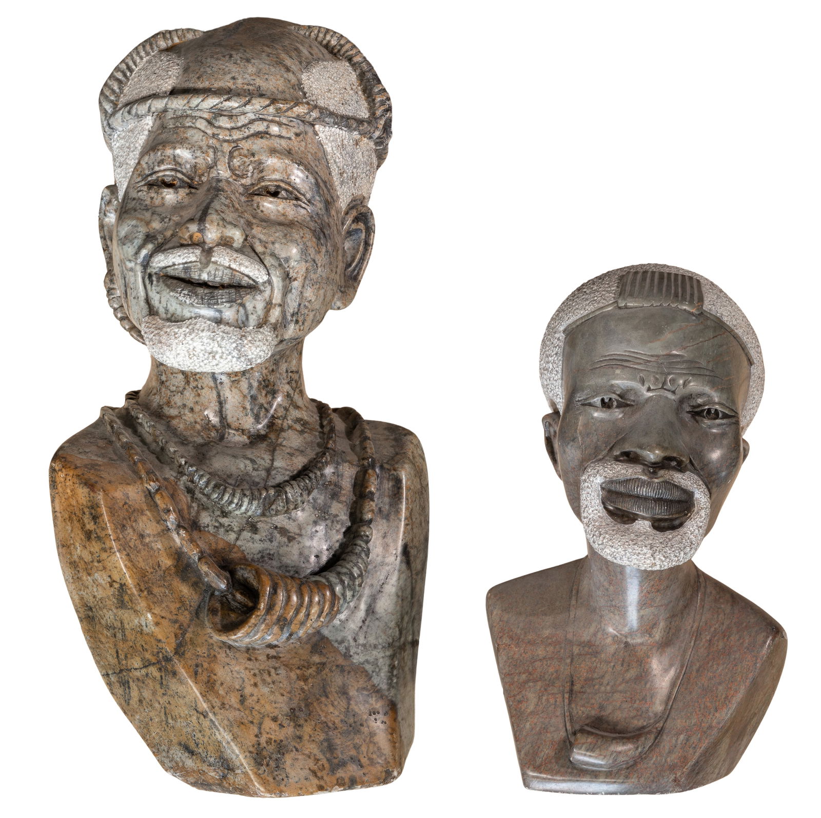 African Shona Carved Stone Bust Collection (1 of 1)