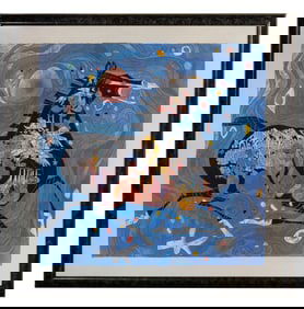 Tiefeng Jiang (Chinese, b.1938) Gouache on Rice Paper