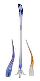 Rollin Karg (American, b.1944) Art Glass Sculptures