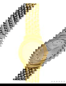 Rolex Cellini 18k Yellow Gold Case and Band Wristwatch: Rolex Cellini 18k Yellow Gold Case and Band Wristwatch 1993, reference 6622, serial S106653, caliber 6620, 8-jewel movement, patterned gold-tone dial, baton hour markers (marked '18k' / '750') Propert