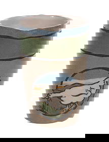 Sara Galner (1894-1982) for Saturday Evening Girls Pottery Milk Pitcher: Sara Galner (1894-1982) for Saturday Evening Girls Pottery Milk Pitcher Polychrome glazed ceramic pitcher with cuerda seca decoration of a goose, signed 'S-E-G 4-14 SG' on underside Property from: a P