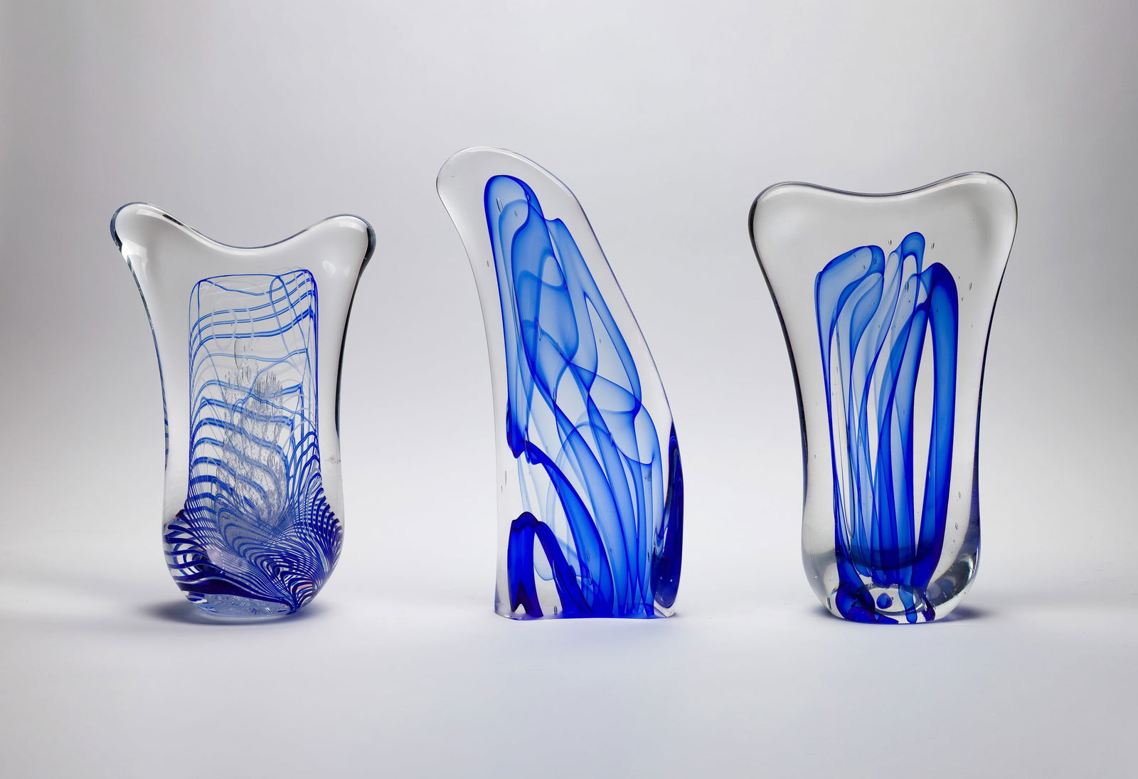 Unknown Artists (20th Century) Art Glass Sculptures (1 of 2)