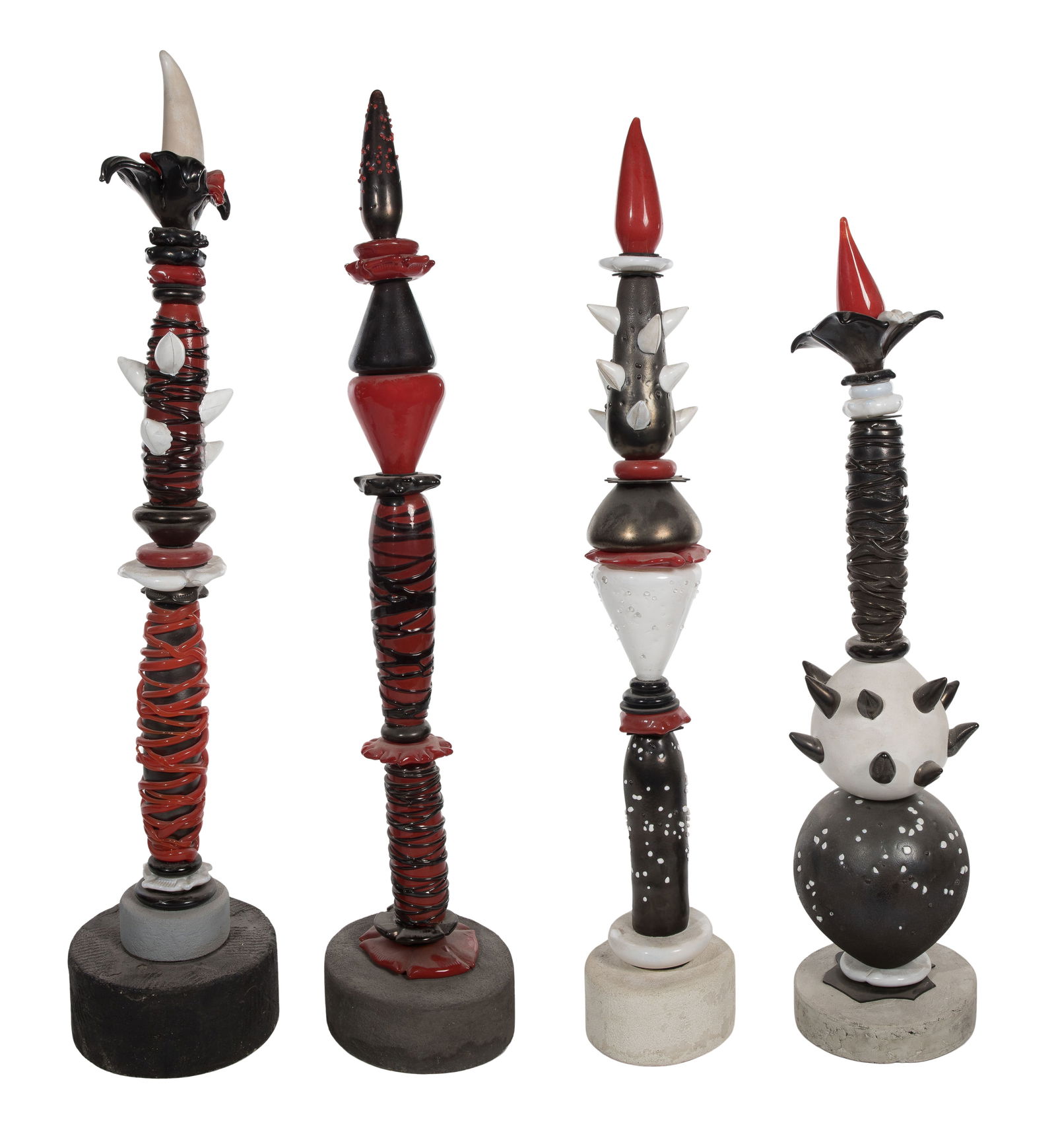 Unknown Artist (20th Century) Art Glass Sculptures (1 of 2)