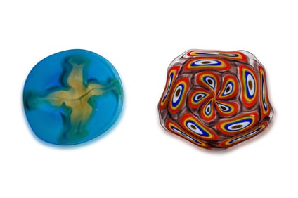 Millard (20th Century) Art Glass Disc