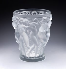 Lalique Crystal Bacchantes Vase