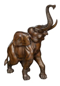 Cast Bronze Elephant