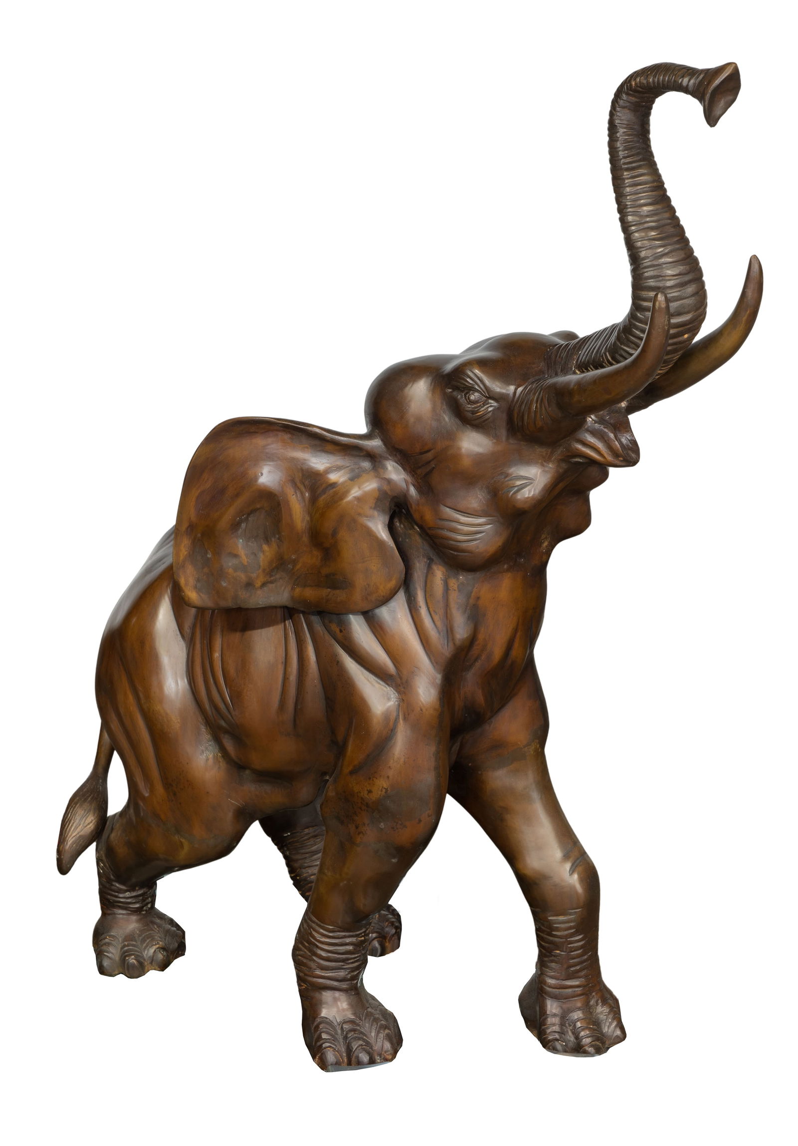 Cast Bronze Elephant (1 of 3)