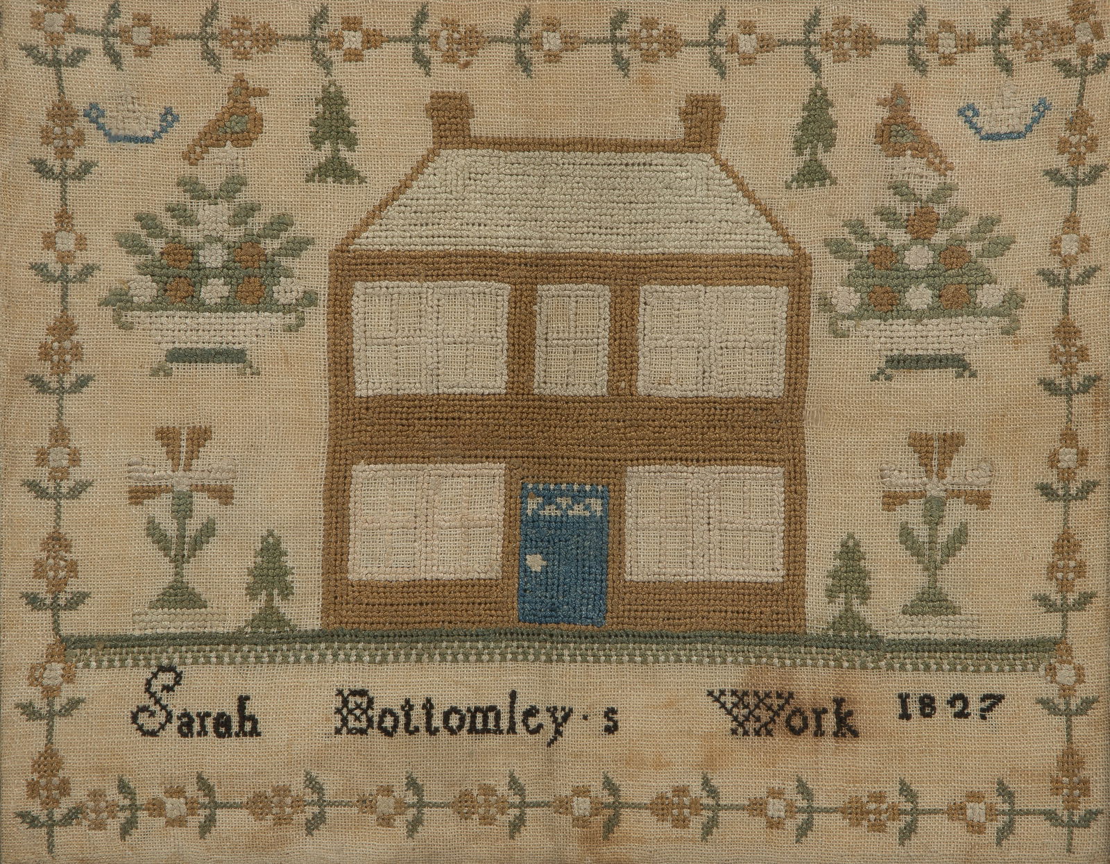 1827 Embroidery Sampler (1 of 3)