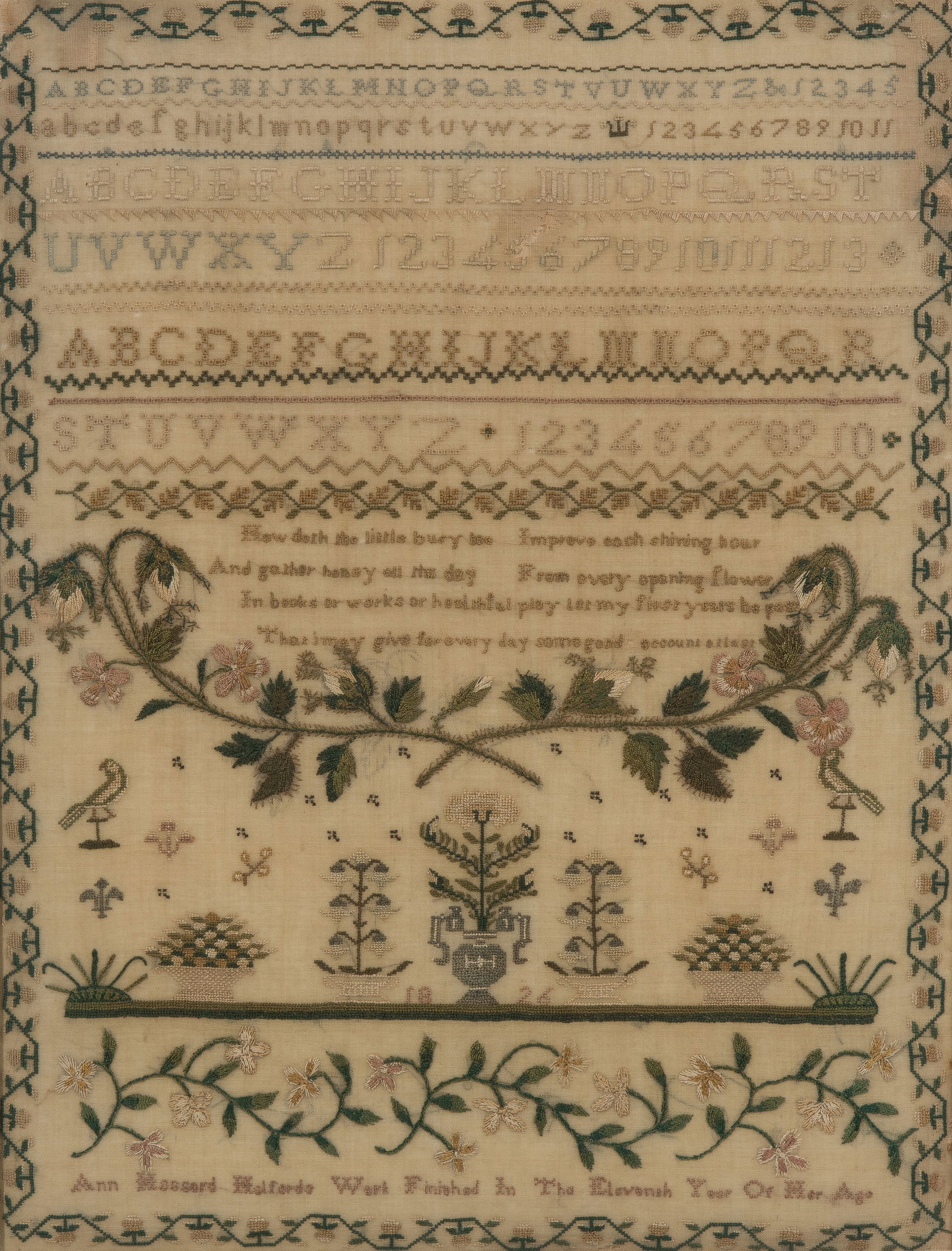 1826 Embroidery Sampler (1 of 3)