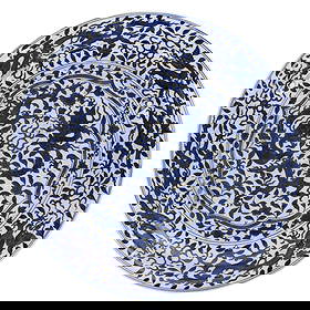 Chinese Ming Style Blue and White Charger: Chinese Ming Style Blue and White Charger Having underglaze blue five-toed dragons amid floral scroll decoration to interior and exterior surfaces, unmarked Property from: a Private Collector, Sanford