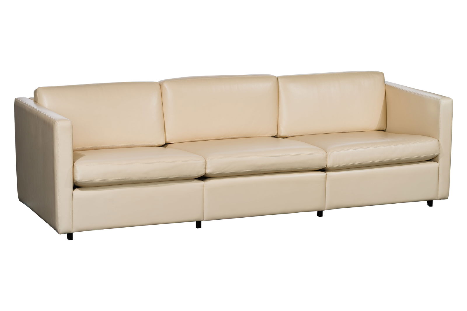 Attributed to Charles Pfister for Knoll Leather Sofa (1 of 2)