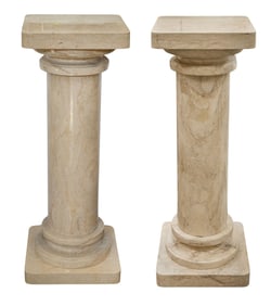 Neoclassical Style Marble Pedestals