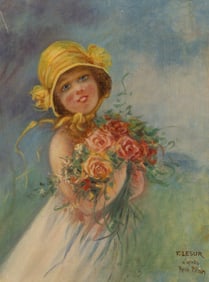 After Rene Pean (French, 1875-1945) Oil on Canvas