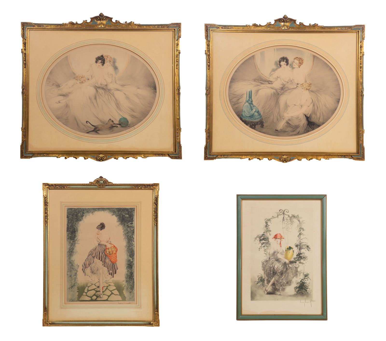 Louis Icart (French, 1888-1950) Hand-Colored Etchings (1 of 1)