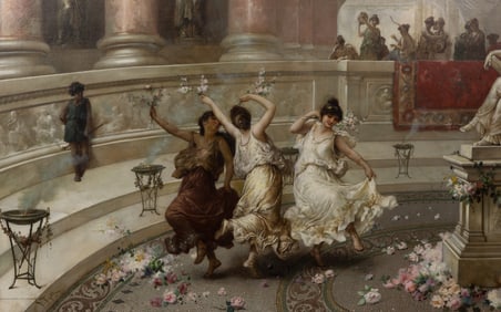 After Virgilio Togetti (American, 1851-1901) Oil on Canvas