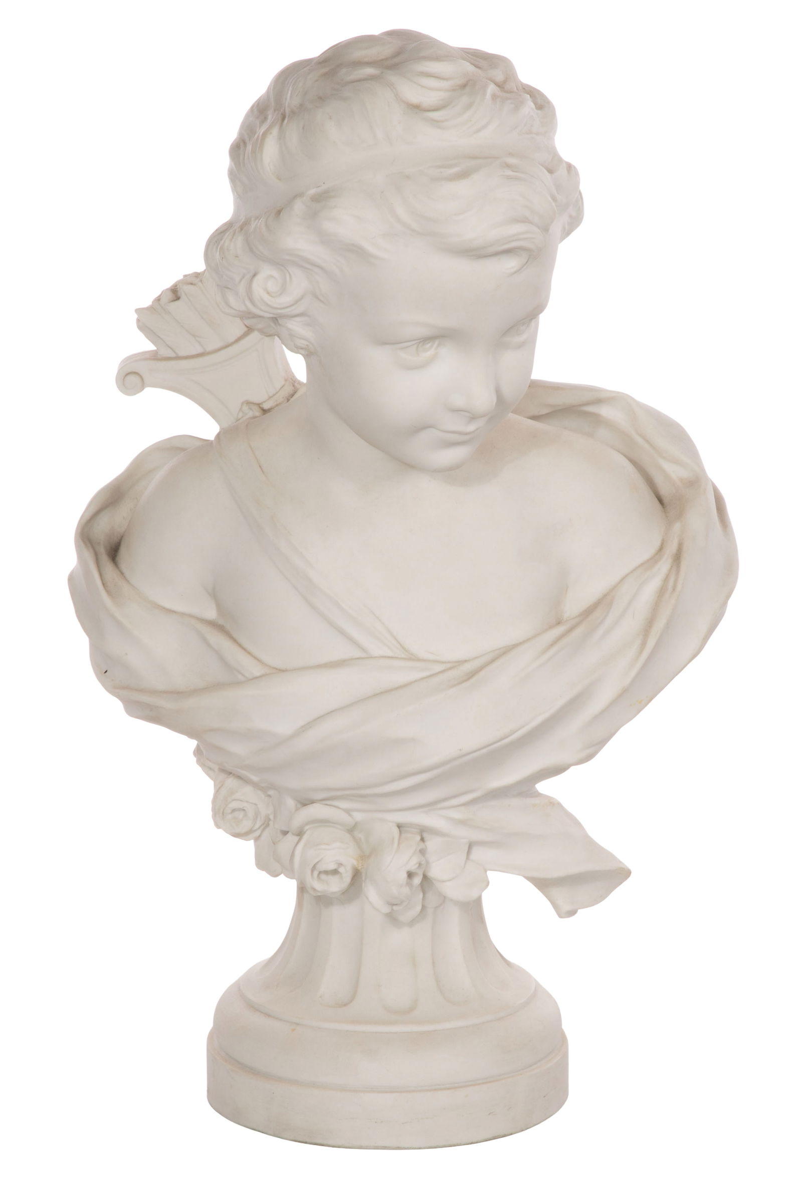 Agathon Leonard (French, 1841-1923) Sevres Cupid Bust (1 of 7)