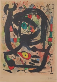Joan Miro (Spanish, 1893-1983) 'County Museum of Art, Los Angeles' Lithograph