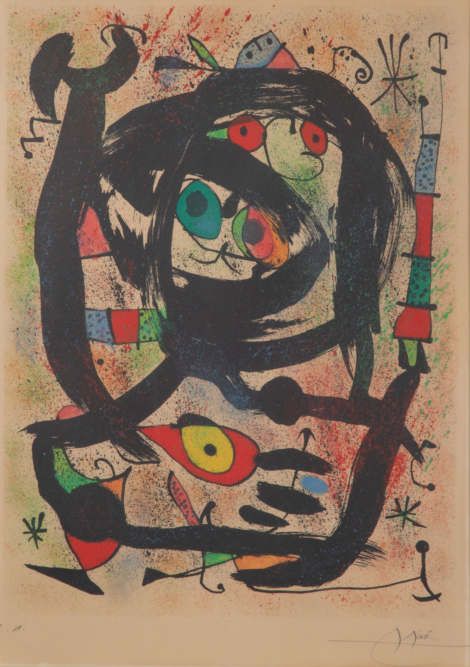 Joan Miro (Spanish, 1893-1983) 'County Museum of Art, Los Angeles' Lithograph (1 of 3)