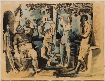 Pablo Picasso (Spanish, 1881-1973) 'Bacchanale' Lithograph