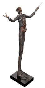 Gib Singleton (American, 1935-2014) 'Maestro' Bronze Sculpture