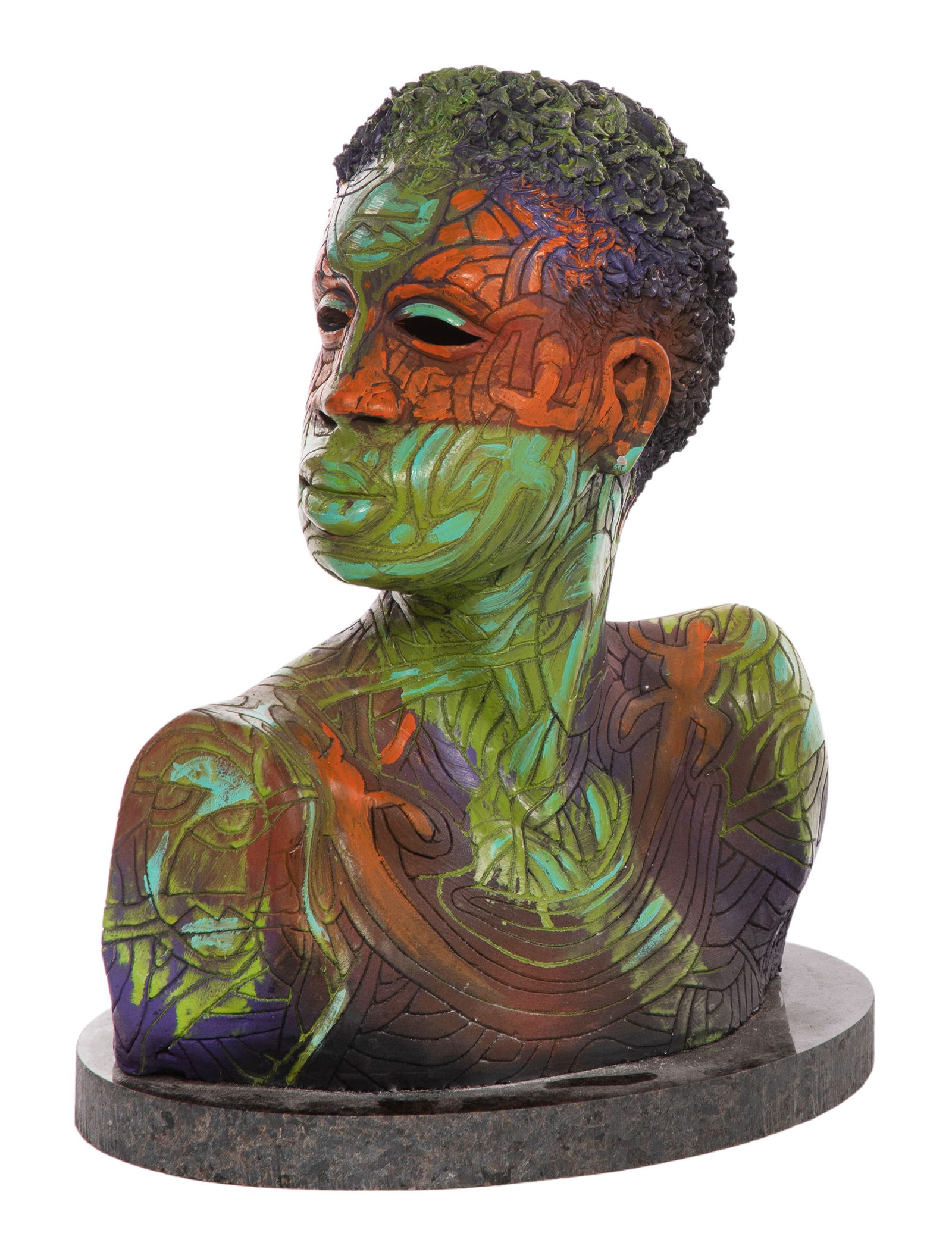 Woodrow Nash (American, b.1948) Ceramic Sculpture (1 of 2)