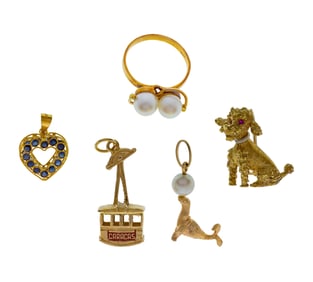 18k Yellow Gold Jewelry Assortment
